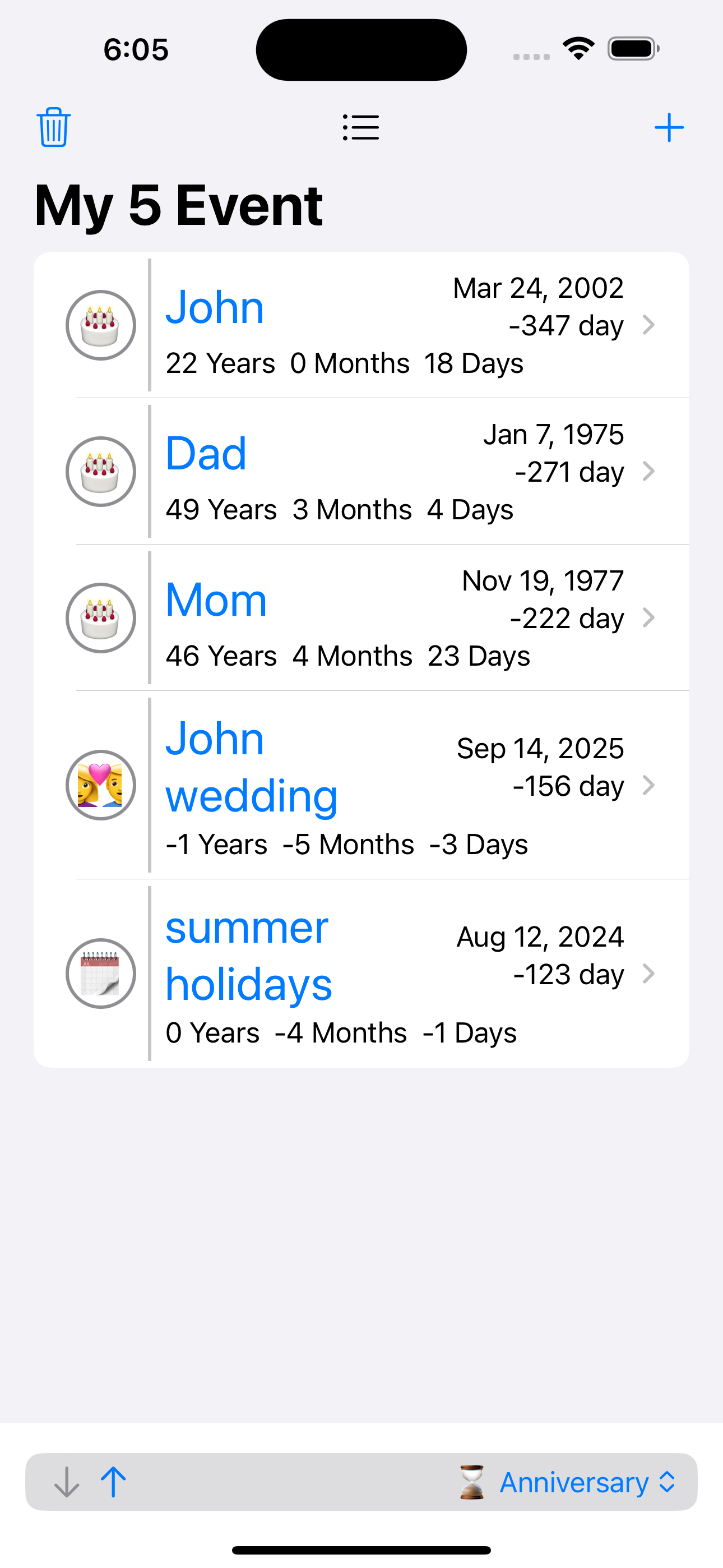 Timekeeper App Screenshot 1